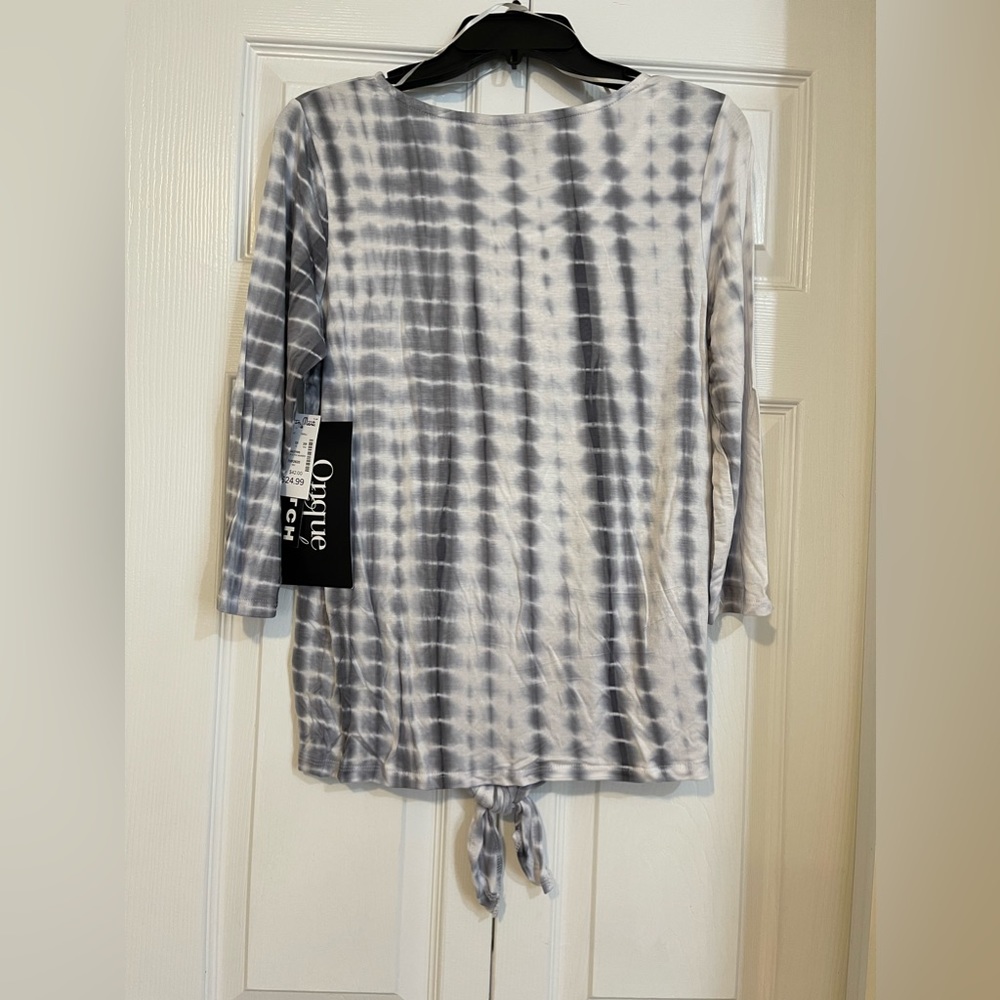 Onque Casual 3/4 Sleeve Tie Dye Top - Picture 2 of 6